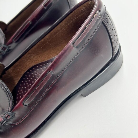Bass Burgundy Leather Loafers